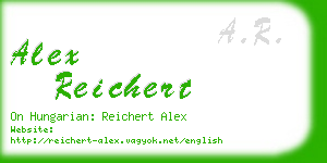 alex reichert business card